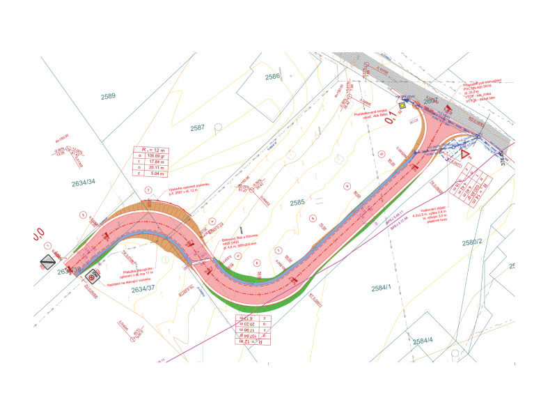 Místní komunikace, spojka MK 38c a 42c, Návsí Místní komunikace, spojka MK 38c a 42c, Návsí